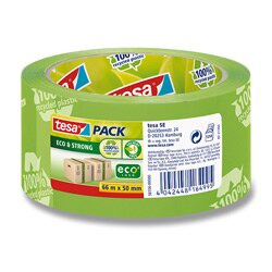 Tesa Eco & Strong - balicí páska - 50 mm x 66 m, zelená