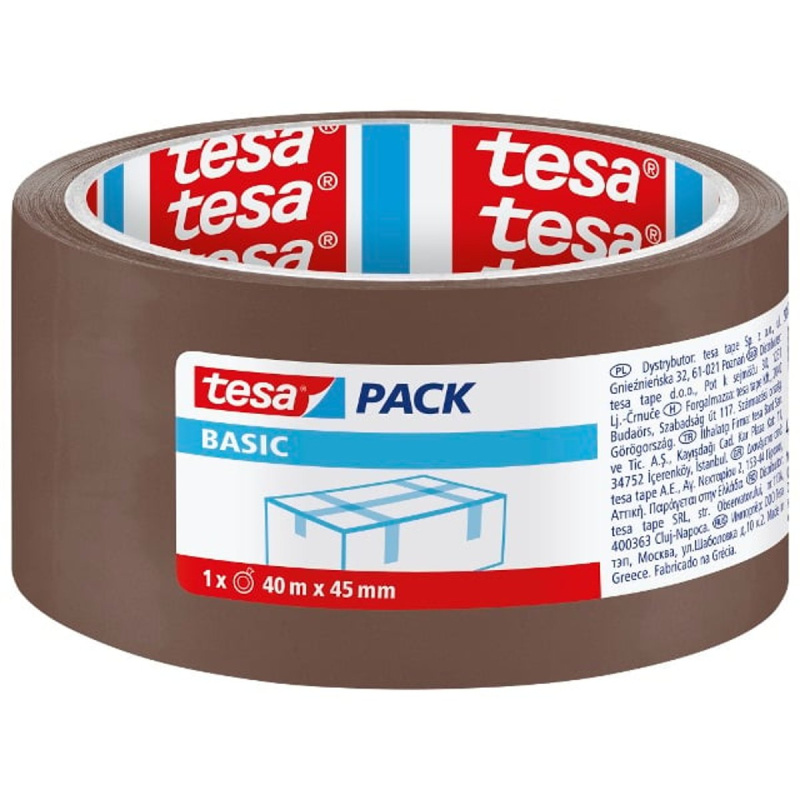 Tesa Balicí páska basic hnědá 45 mm