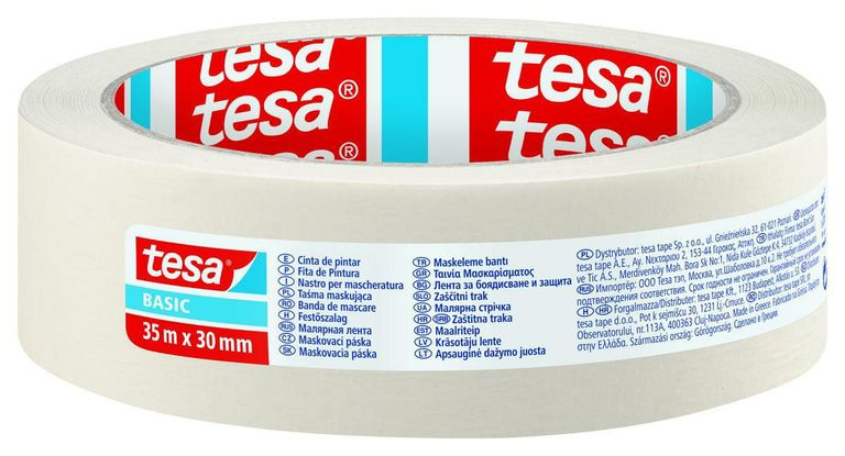 Papírová maskovací páska Tesa basic - 30 mm x 35 m