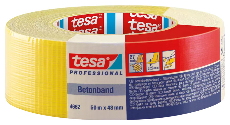 Páska opravná Tesa 4662 48 mm/50 m žlutá