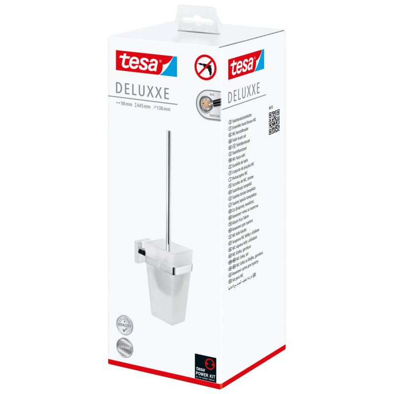 tesa WC štětka Deluxxe chrom