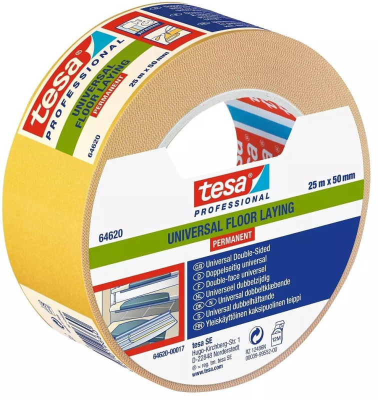 Páska oboustranná Tesa 64620 50 mm/25 m čirá