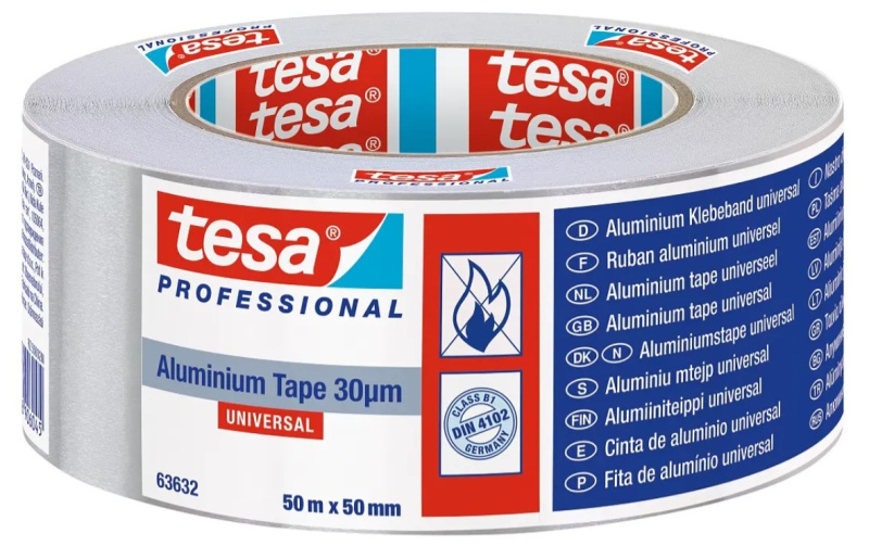 Páska hliníková Tesa 63632 Universal 50 mm/50 m s linerem 30 µm