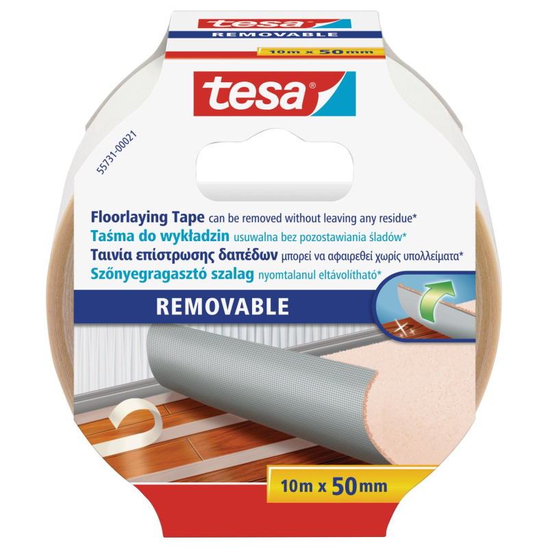 Tesa - oboustranná podlahová páska - 50 mm x 10 m