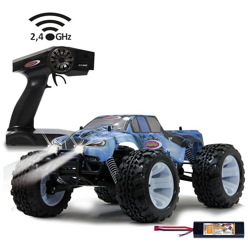 Jamara Ice Tiger elektrický RC monster truck 4WD 1:10 s LED osvětlením