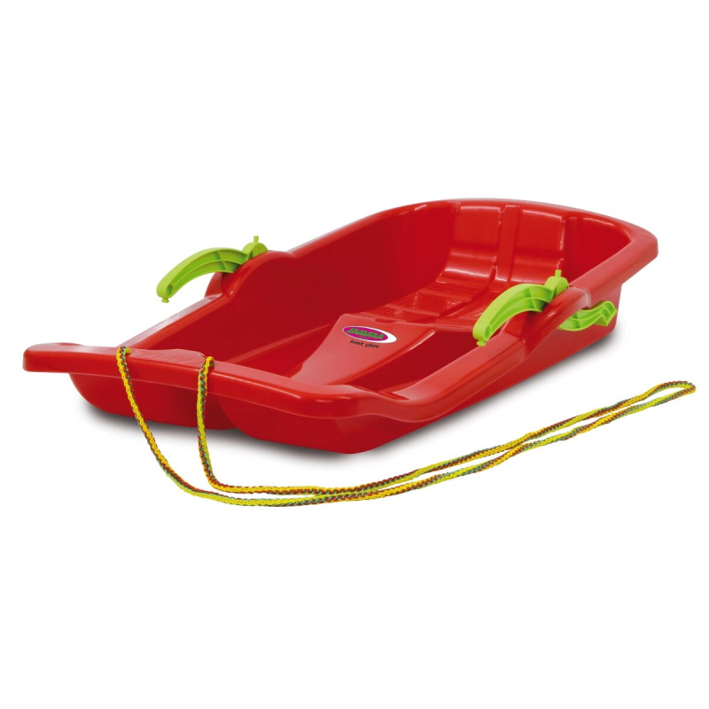 Snow Play boby Karol 80 cm červené s brzdami - 1 kus