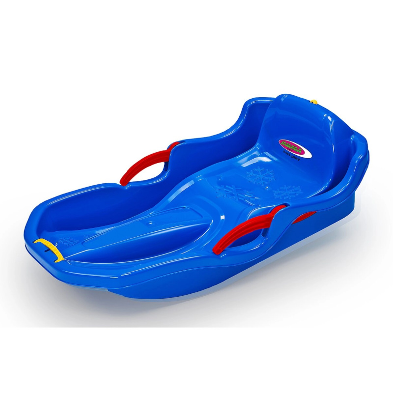 Snow Play Bob Comfort 80 cm modré s ručními brzdami - 1 kus