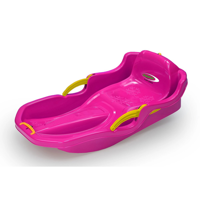 Snow Play boby comfort 80 cm růžové s ruční brzdou - 1 kus