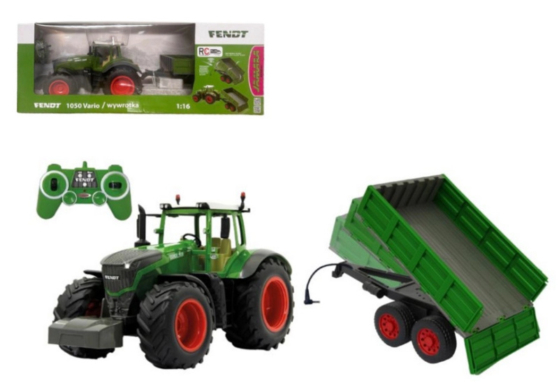 Rc traktor Fendt 1050 vario 1:16 s přívěsem Jamara