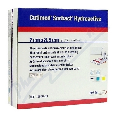 BSN MEDICAL Cutimed sorbact hydroactive 7cm x 8,5cm 10ks 7264603