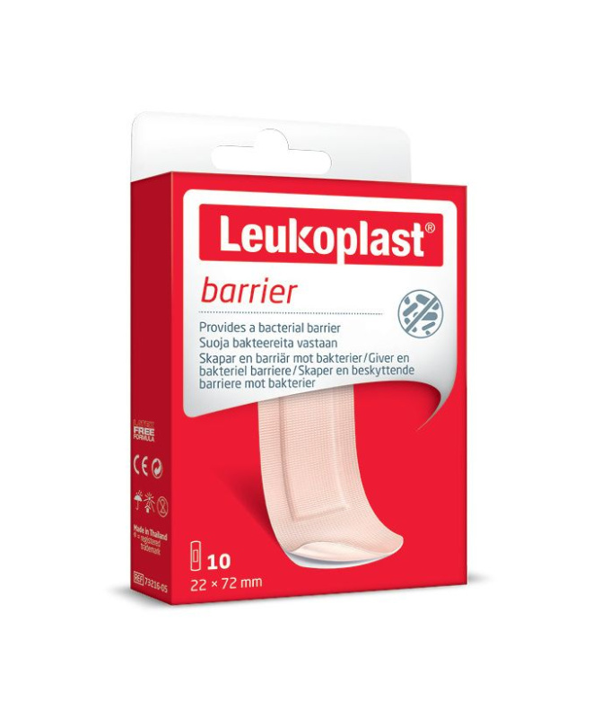 LEUKOPLAST Barrier náplast 22 x 72 mm 10 kusů 7321605