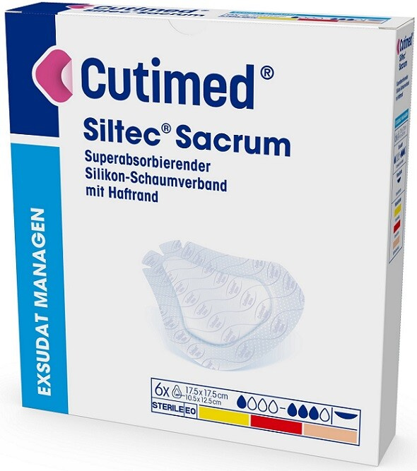 Cutimed Siltec Sacrum nead.pěn.kr.17.5x17.5cm 5ks