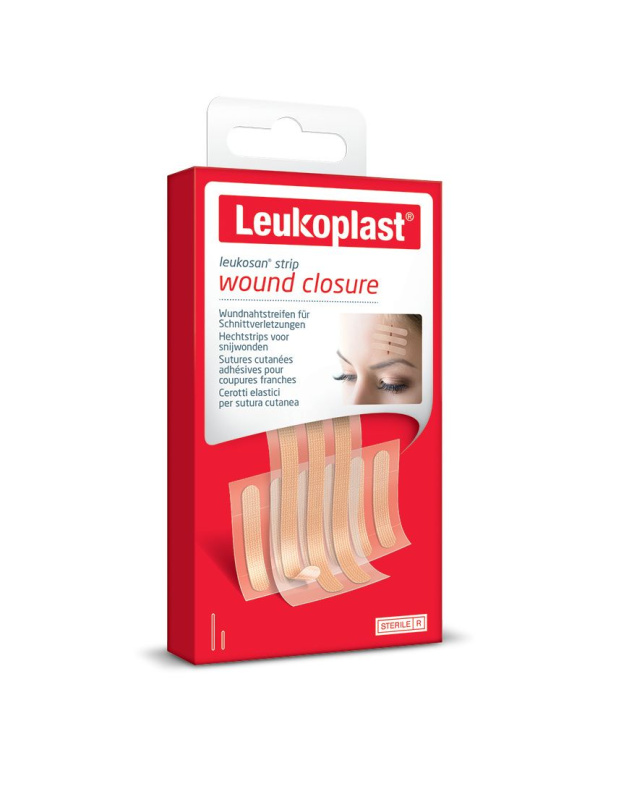 Leukoplast Leukosan Strip náplast.stehy 2vel. 9ks