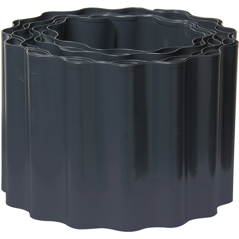 Bellissa Záhonový obrubník vlnkovaný pozinkovaný antracitový 0,9 x 14 x 500 cm