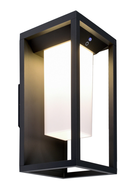 DEKOLIGHT Venkovní LED nástěnné svítidlo Samas Solar, v. 29 cm, 3000K, 2,2W, IP54