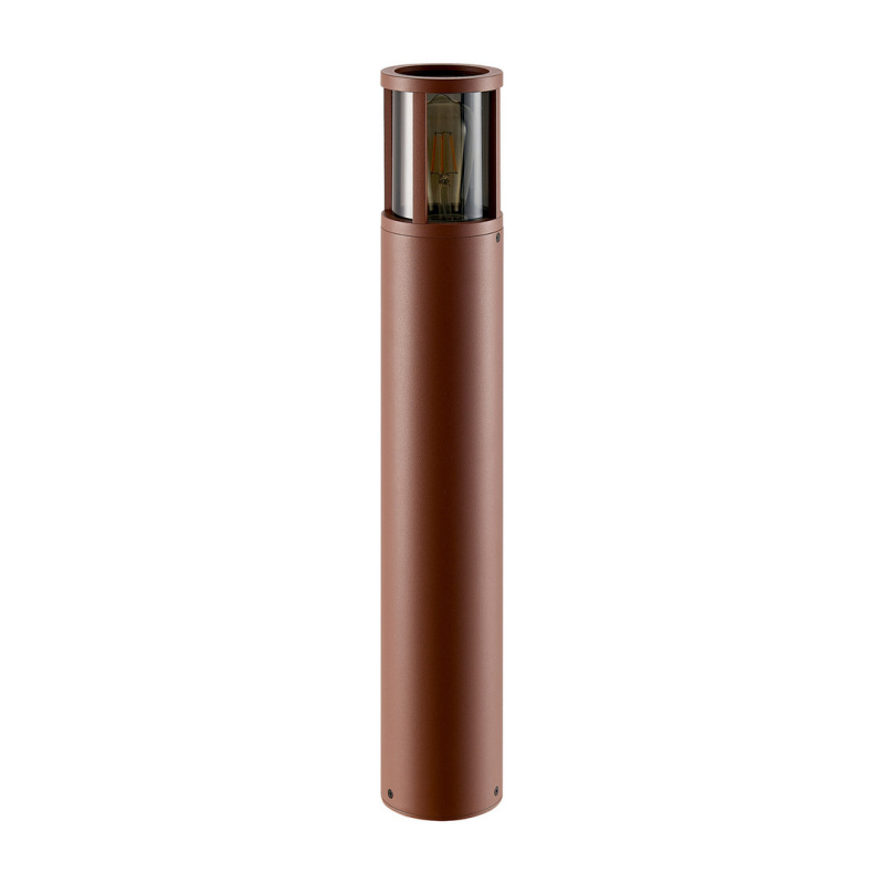 DEKOLIGHT Venkovní sloupek Facado kulatý, 65 cm, 1xE27, 20W, IP65 Barva: Rezavá - opálová