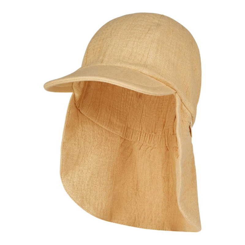 Dětský UV klobouk s plachetkou z bio mušelínu UV 50+ barva sand 913 STERNTALER Velikost: 49cm