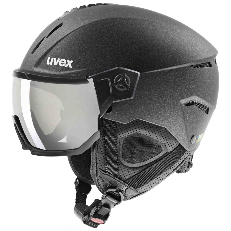Uvex Instinct Visor, lyžařská helma s hledím, černá