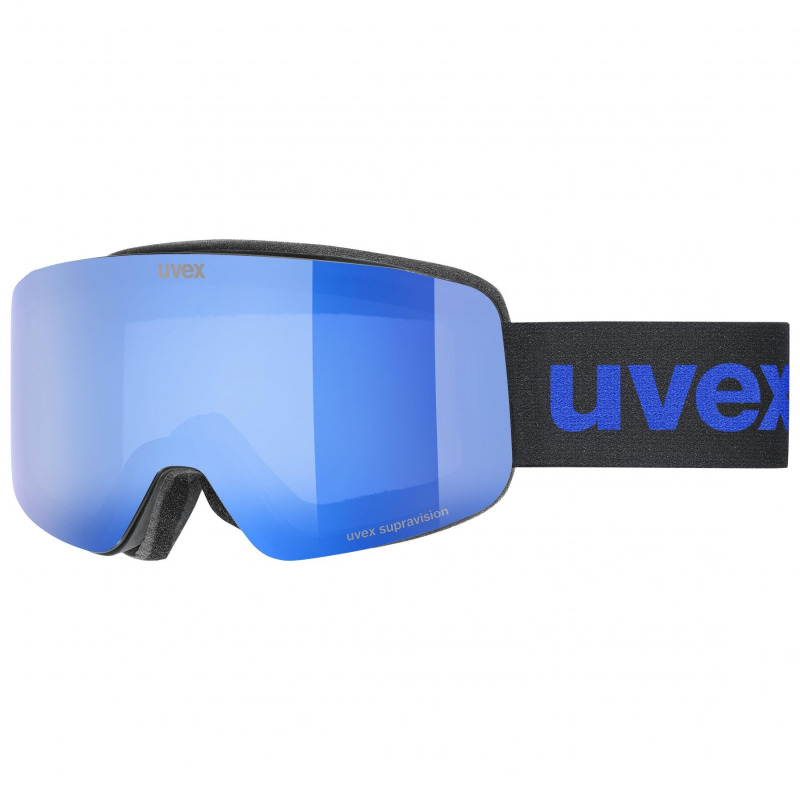 Uvex pwdr FM, lyžařské brýle, junior, černá/modrá