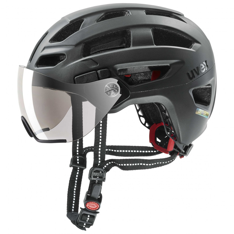 Uvex finale visor, cyklistická helma, černá