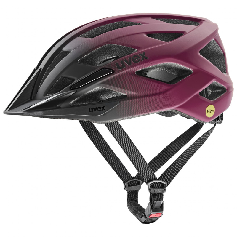 Uvex I-Vo 2 MIPS, cyklistická helma, červená/černá