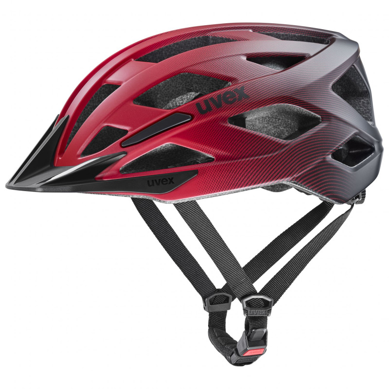 Uvex I-Vo 2, cyklistická helma, červená