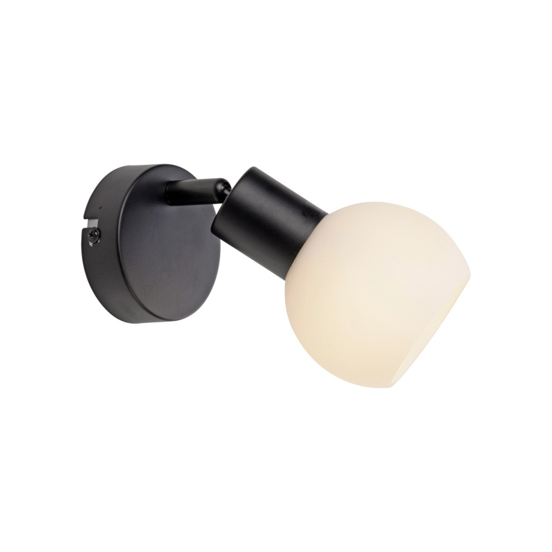 JUST LIGHT LED nástěnné svítidlo LOKI černé E14 5W 430lm 3000K 14x14x9,5-17,8cm