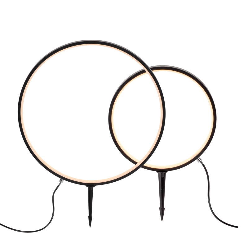 Just Light. Venkovní LED svítidlo se zápichem Zirkulu IP65, sada 2 ks