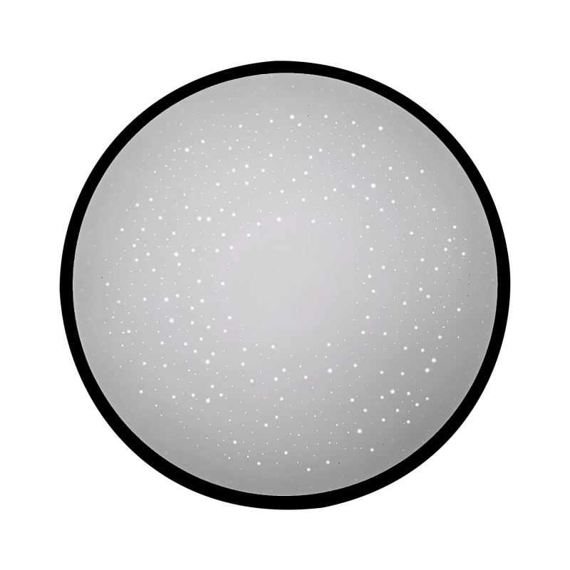 Just Light Stropní LED svítidlo Kyle, hv. obloha, 19W, 2630lm, černá, pr. 38 cm