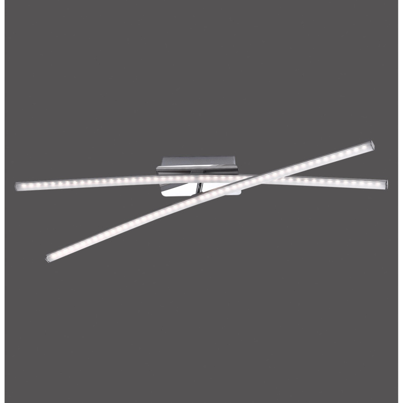 Just Light. Stropní LED svítidlo Simon, 2x8 W, ocel, 11 x 80,5 x 80,5 cm