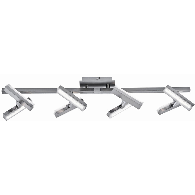 Just Light. Stropní LED svítidlo Rico 8bodové, 8x2W, ocel, 14,5 x 12 x 70 cm