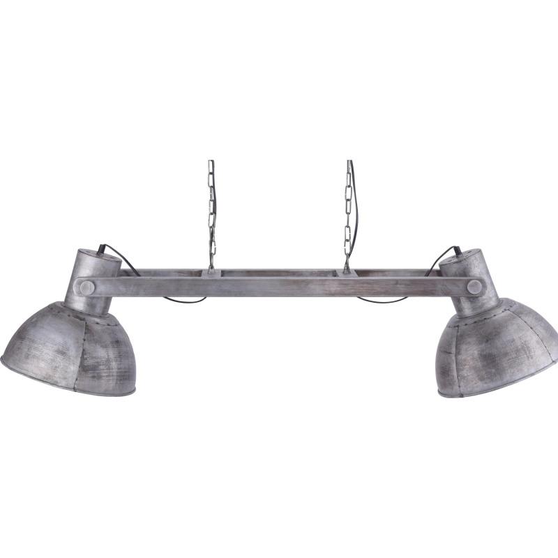Just Light. Závěsné svítidlo Samia 2bodové, železo, šedá, 30 x 122 x 120 cm