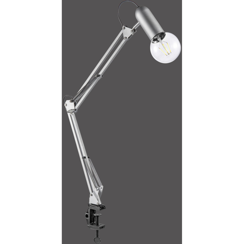 Just Light. Stolní lampa s klipem Turn Me, 1xE27, ocelová, 76 cm