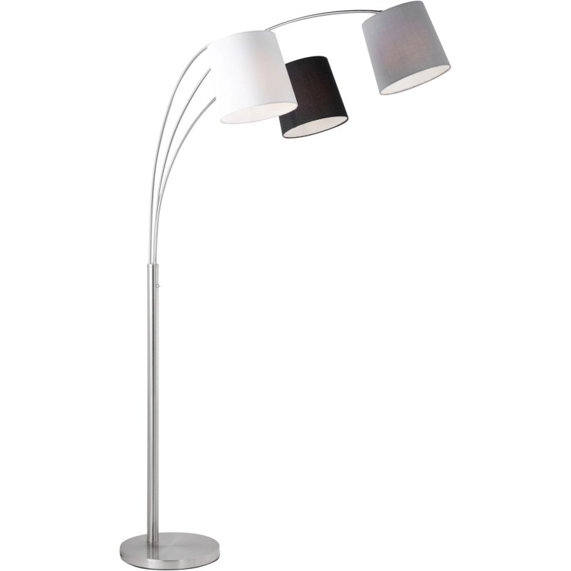 SellTec Stojací lampa Melvin, 3xE27, ocelová, 100 x 70 x 190 cm