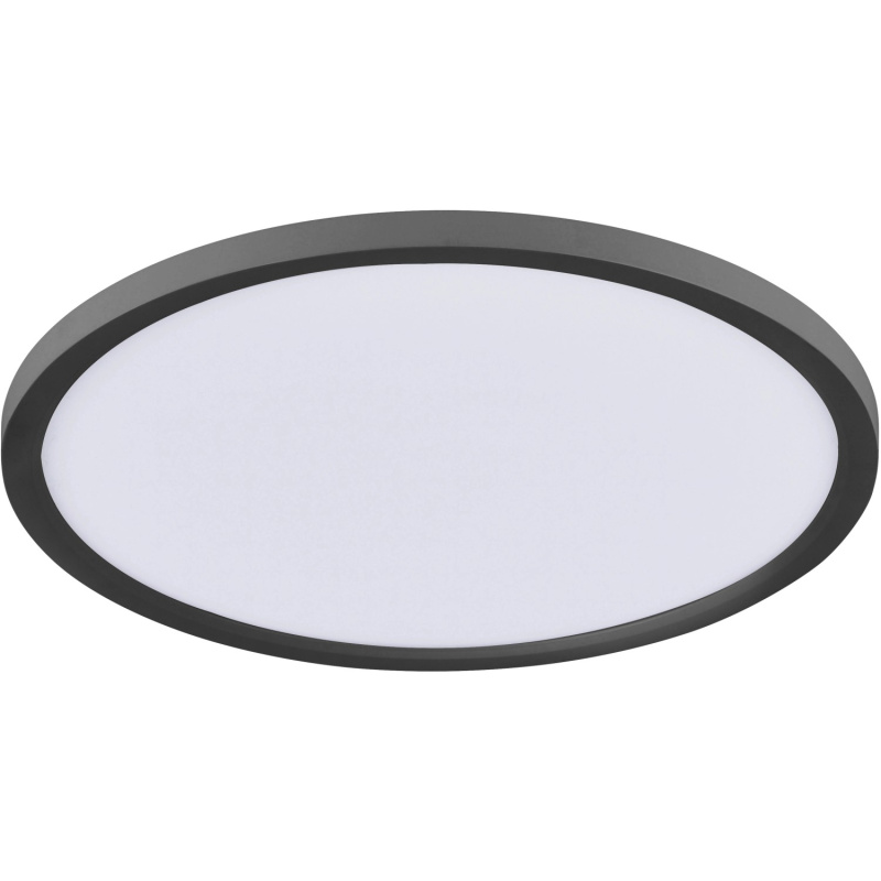 JUST LIGHT. LED panel FLAT 23,5 W, 1600 lm, 2700-5000 K černý, pr. 40 x 4,5 cm