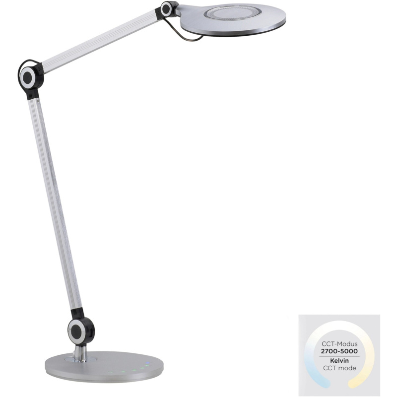 Just Light. Stolní lampa Niklas, 6,6W, 500lm, 3000-6500K, černá 78 x 103 cm