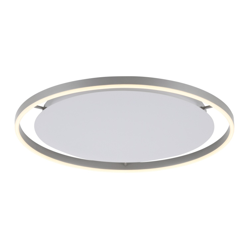 Just Light Stropní LED svítidlo Ritus, 28W, 3650lm, hliníková, pr. 58,5 cm