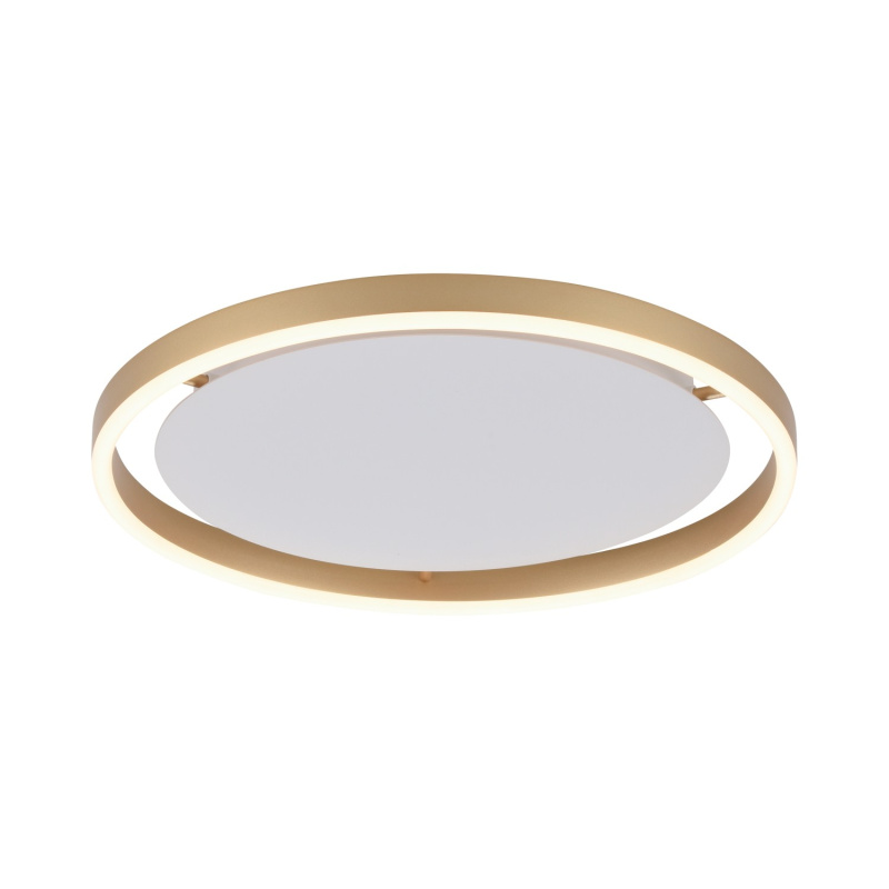 Just Light Stropní LED svítidlo Ritus, 20W, 2650lm, matná mosaz, pr. 39,3 cm