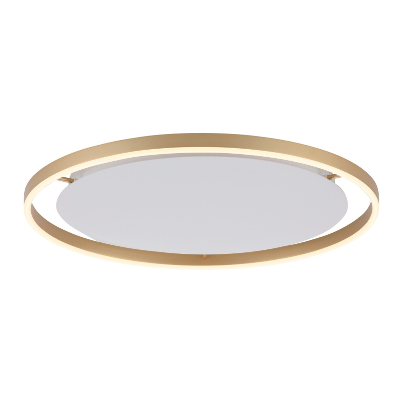 Just Light Stropní LED svítidlo Ritus, 28W, 3650lm, matná mosaz, pr. 58,5 cm