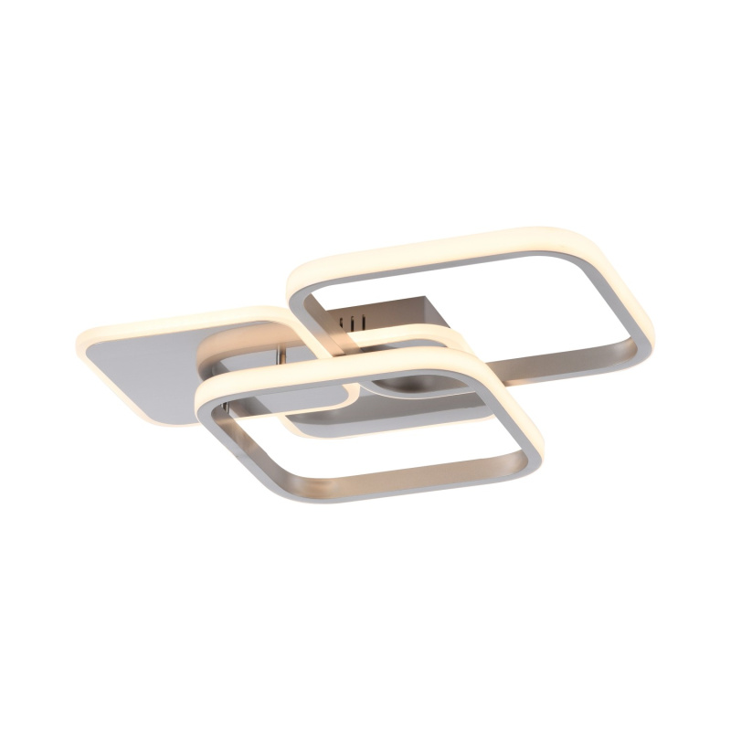 Just Light Stropní LED svítidlo Sevent, 36W, 4700lm, ocelová, 39,4 x 46 cm