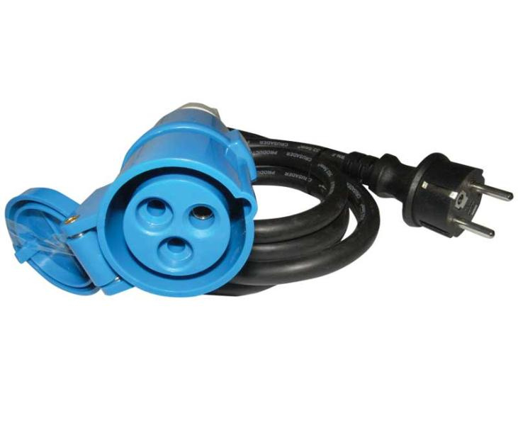 Připojovací adaptérový kabel Carbest CEE Schuko zástrčka/CEE spojka 3x2,5mm², délka 1,5 m