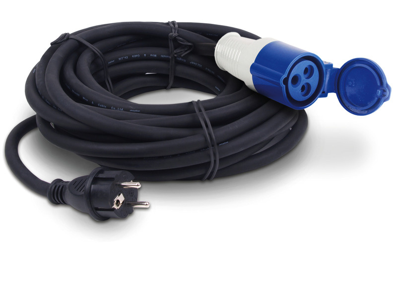 Připojovací kabel Carbest CEE Schuko zástrčka/CEE spojka 3x2,5mm², délka 25m