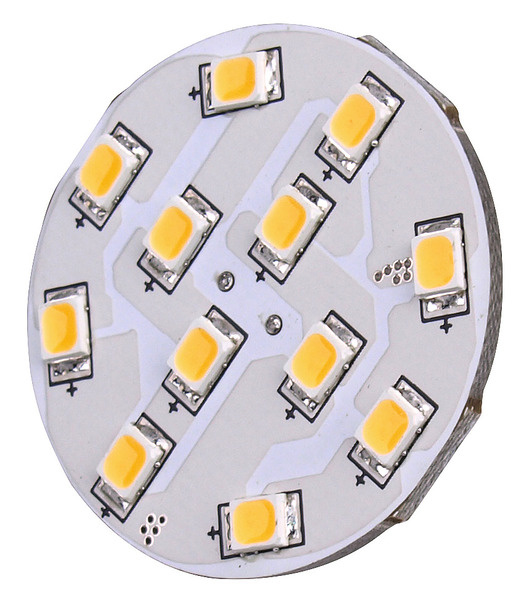 Carbest LED žárovka G4, 2W, 170 lumenů, 12x teplá bílá SMD