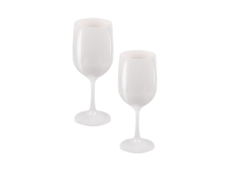 Sklenice na víno Camp4 bílá 2 ks