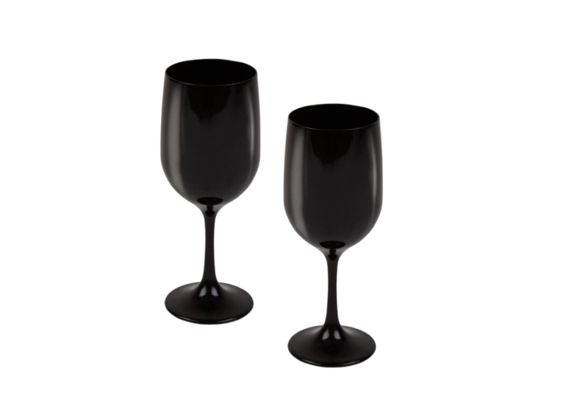 Sklenice na víno Camp4 černá 2 ks