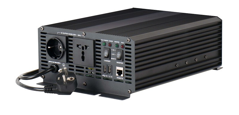 Měnič napětí Carbest Sinus s prioritním síťovým obvodem - 1000 až 2000 W Varianta: 1000 W