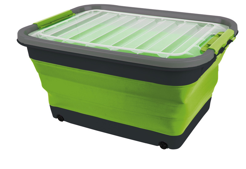 CAMP4 Úložný box 30l skládací s víkem a kolečky Varianta: Skládací box 30l, skládací