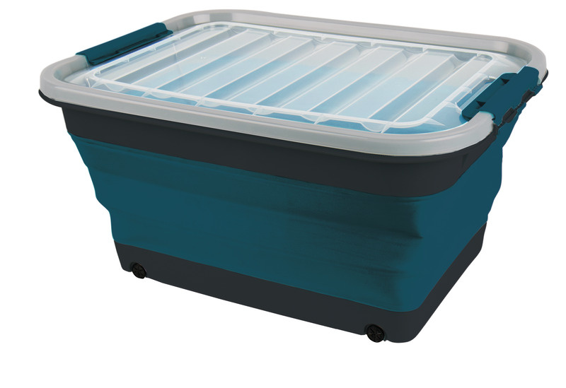 CAMP4 Úložný box 30l skládací s víkem a kolečky Varianta: Skládací box 45l, skládací