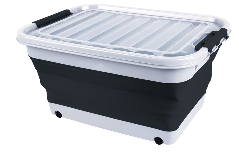 CAMP4 Úložný box 30l skládací s víkem a kolečky Varianta: Skládací box 65l, skládací