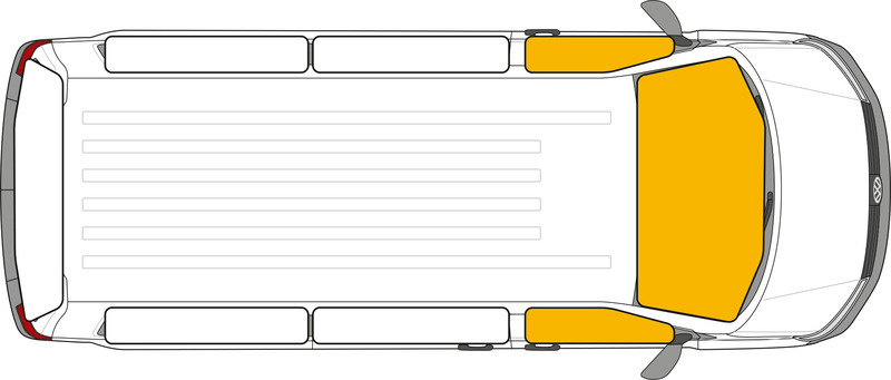 CARBEST Vnitřní termoclona pro Citroen Jumpy/Fiat Scudo/Peugeot Expert 06-16
